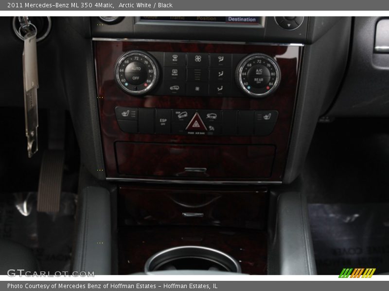 Arctic White / Black 2011 Mercedes-Benz ML 350 4Matic