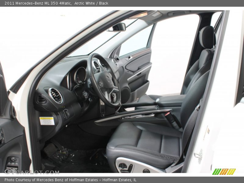 Arctic White / Black 2011 Mercedes-Benz ML 350 4Matic