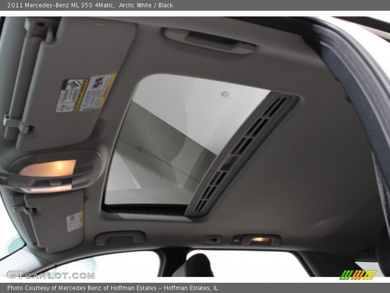 Arctic White / Black 2011 Mercedes-Benz ML 350 4Matic