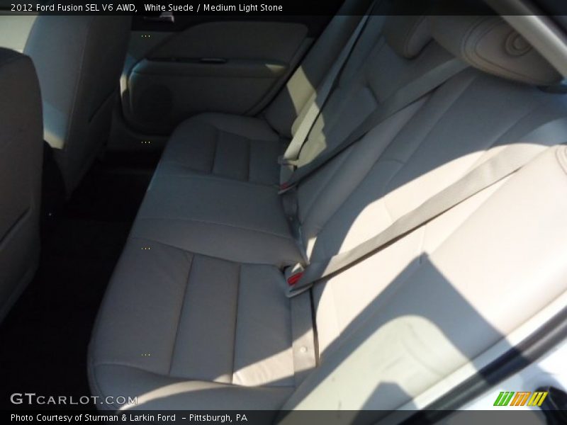 White Suede / Medium Light Stone 2012 Ford Fusion SEL V6 AWD