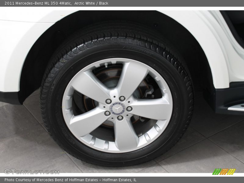 Arctic White / Black 2011 Mercedes-Benz ML 350 4Matic