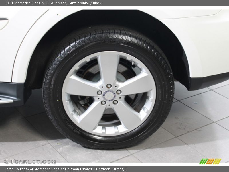 Arctic White / Black 2011 Mercedes-Benz ML 350 4Matic
