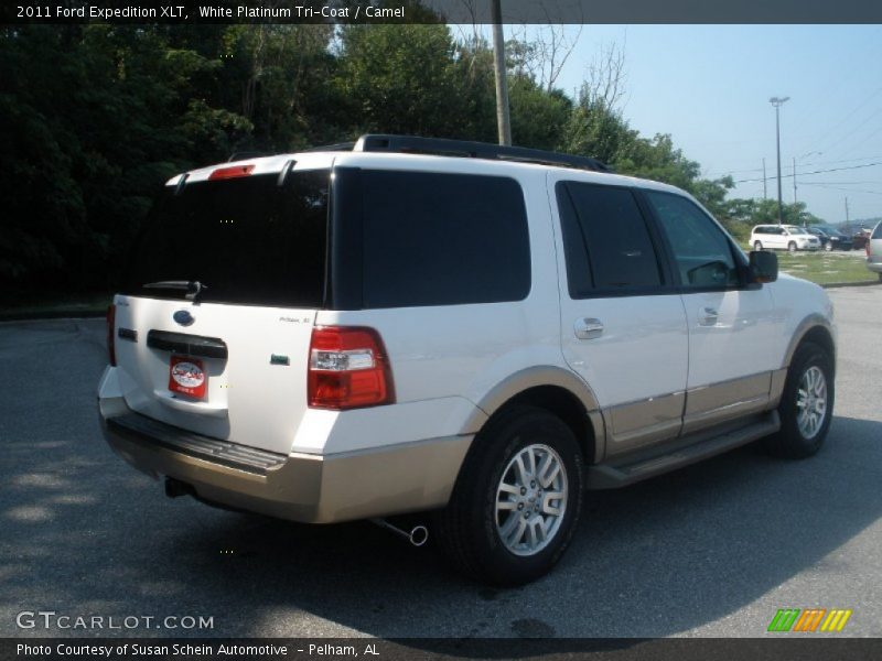 White Platinum Tri-Coat / Camel 2011 Ford Expedition XLT
