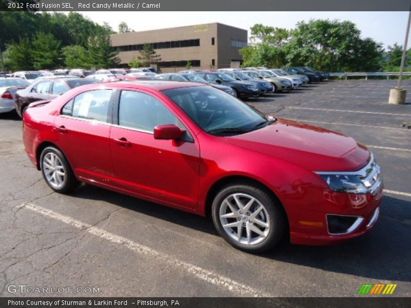 Red Candy Metallic / Camel 2012 Ford Fusion SEL