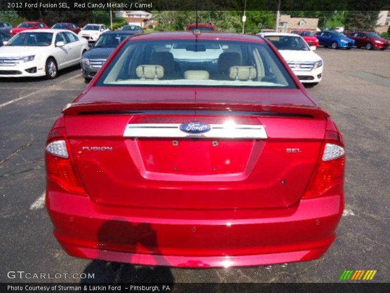 Red Candy Metallic / Camel 2012 Ford Fusion SEL
