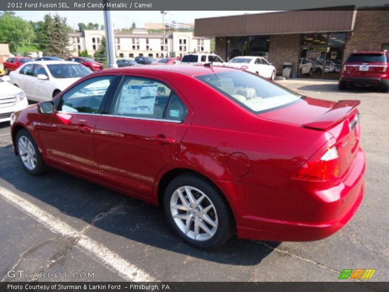 Red Candy Metallic / Camel 2012 Ford Fusion SEL