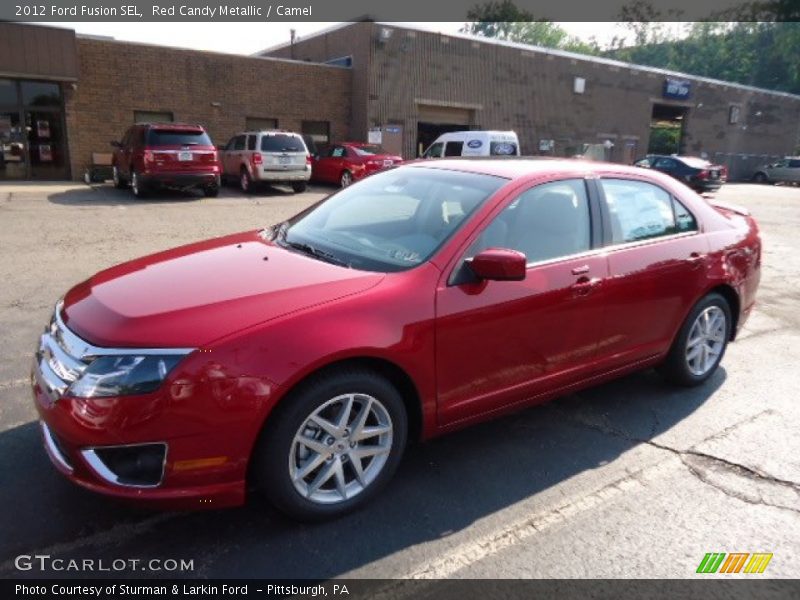Red Candy Metallic / Camel 2012 Ford Fusion SEL