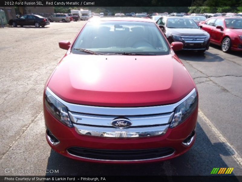 Red Candy Metallic / Camel 2012 Ford Fusion SEL