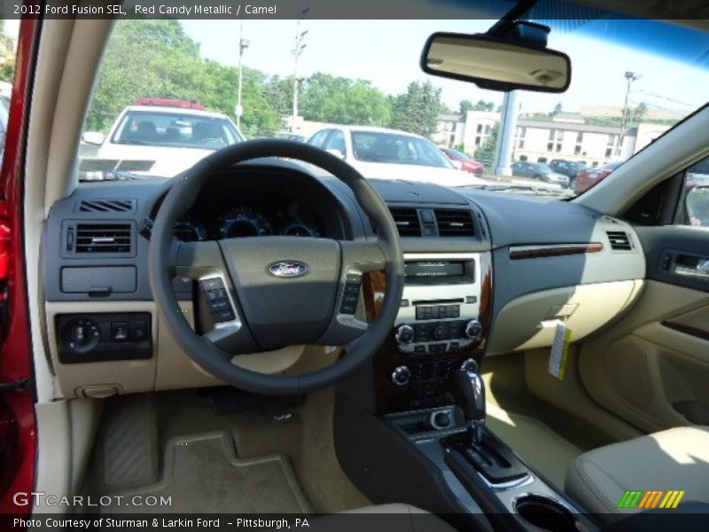 Red Candy Metallic / Camel 2012 Ford Fusion SEL