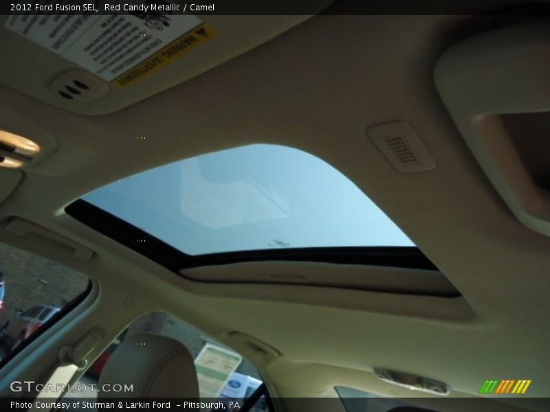 Red Candy Metallic / Camel 2012 Ford Fusion SEL