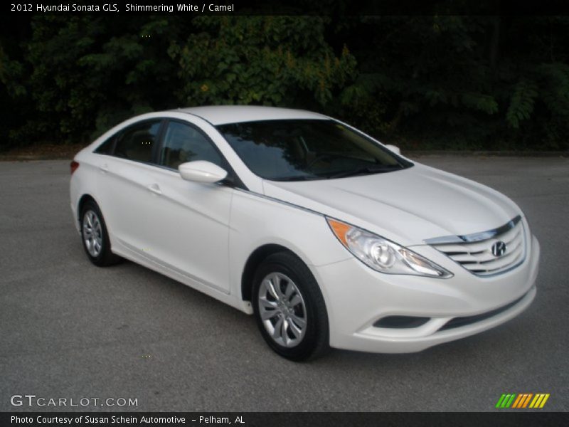 Shimmering White / Camel 2012 Hyundai Sonata GLS