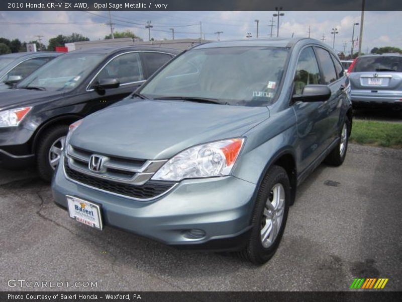 Opal Sage Metallic / Ivory 2010 Honda CR-V EX AWD