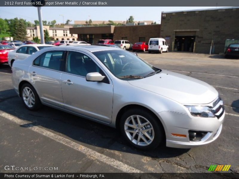 Ingot Silver Metallic / Charcoal Black 2012 Ford Fusion SEL