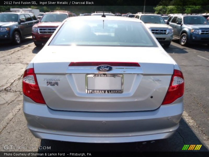 Ingot Silver Metallic / Charcoal Black 2012 Ford Fusion SEL