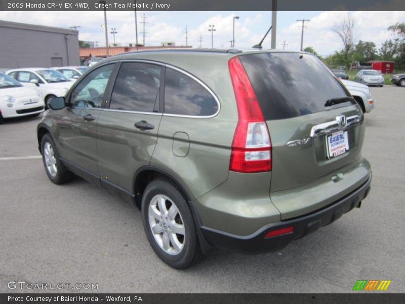 Green Tea Metallic / Ivory 2009 Honda CR-V EX 4WD