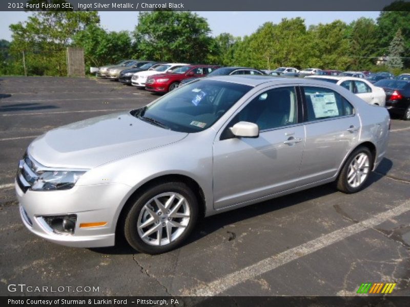 Ingot Silver Metallic / Charcoal Black 2012 Ford Fusion SEL