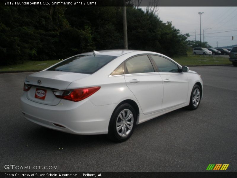 Shimmering White / Camel 2012 Hyundai Sonata GLS