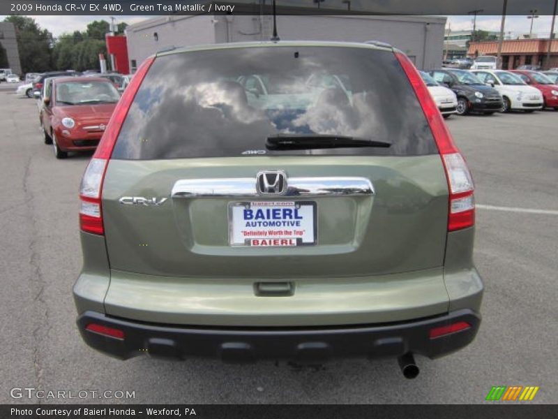 Green Tea Metallic / Ivory 2009 Honda CR-V EX 4WD