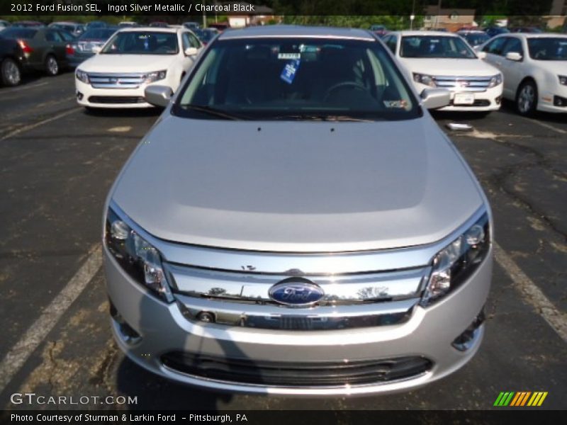 Ingot Silver Metallic / Charcoal Black 2012 Ford Fusion SEL