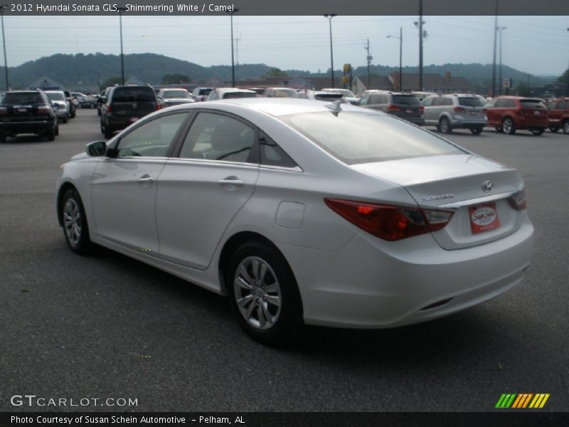 Shimmering White / Camel 2012 Hyundai Sonata GLS