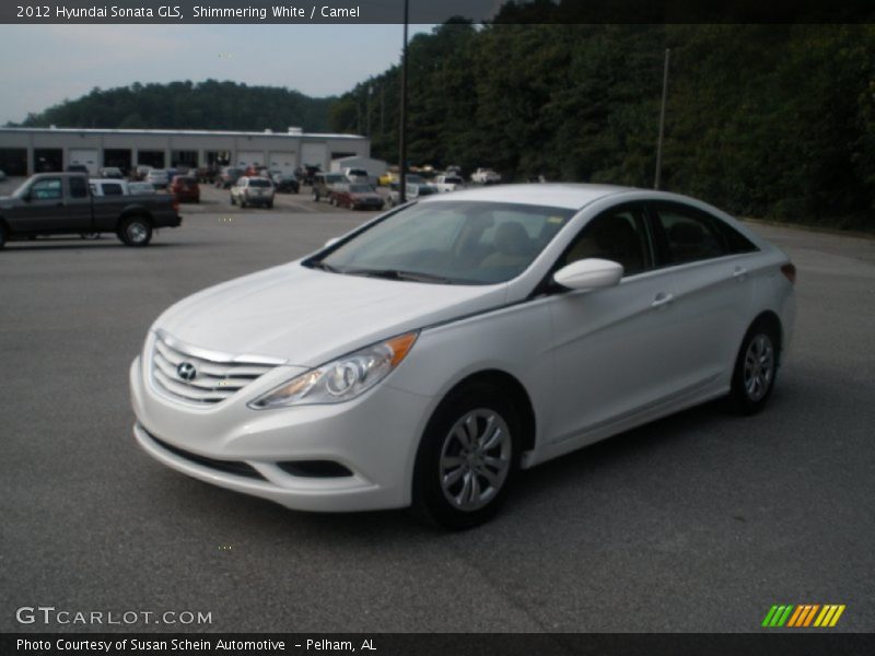Shimmering White / Camel 2012 Hyundai Sonata GLS