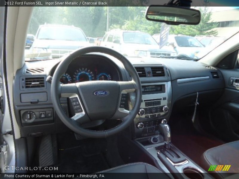 Ingot Silver Metallic / Charcoal Black 2012 Ford Fusion SEL