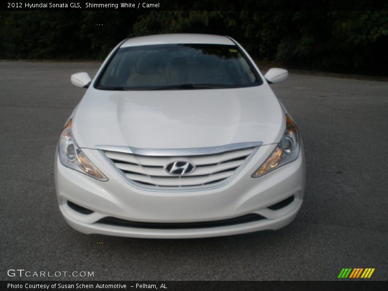 Shimmering White / Camel 2012 Hyundai Sonata GLS