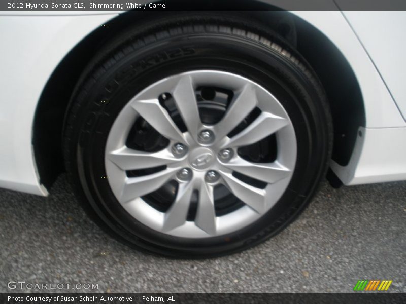 Shimmering White / Camel 2012 Hyundai Sonata GLS