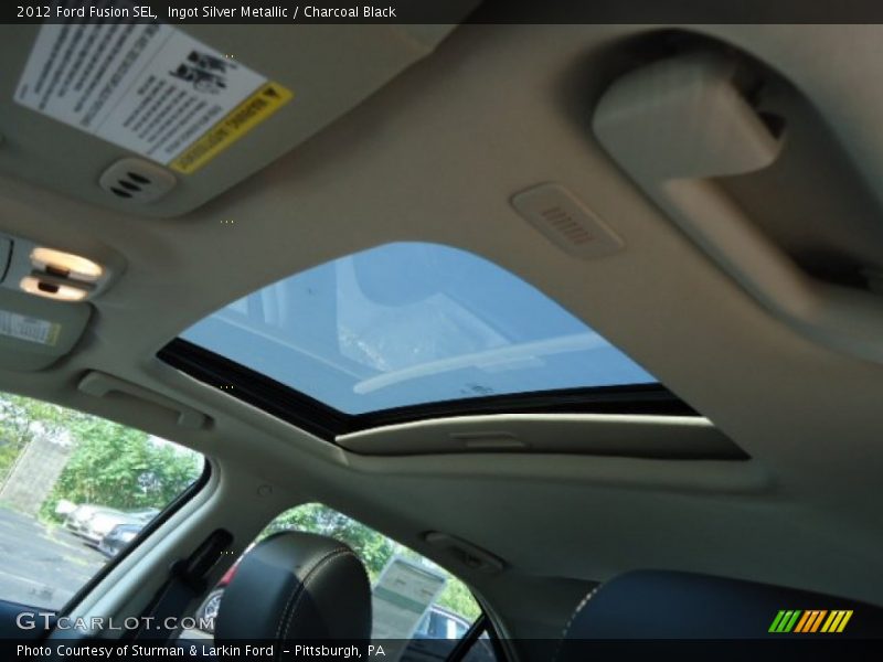 Ingot Silver Metallic / Charcoal Black 2012 Ford Fusion SEL