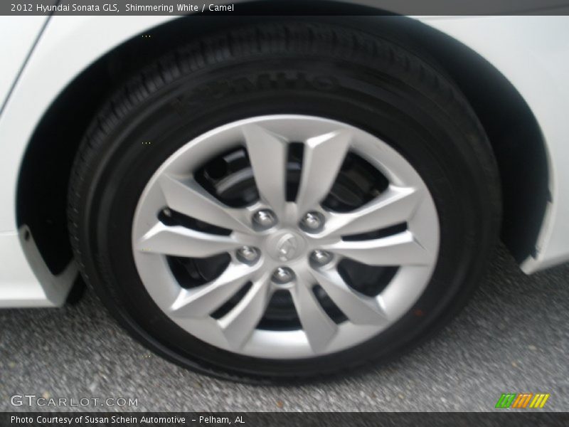 Shimmering White / Camel 2012 Hyundai Sonata GLS