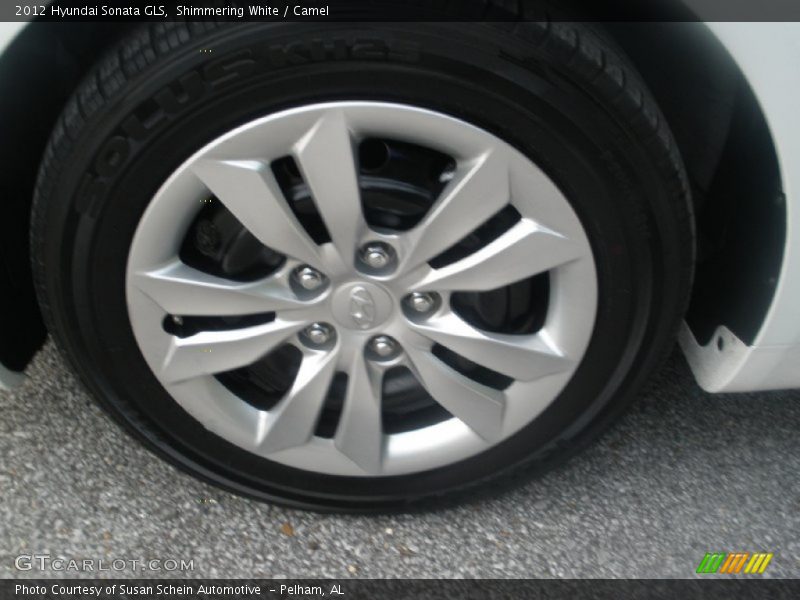 Shimmering White / Camel 2012 Hyundai Sonata GLS
