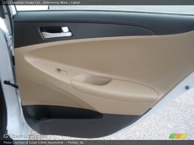 Shimmering White / Camel 2012 Hyundai Sonata GLS