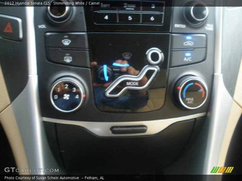 Shimmering White / Camel 2012 Hyundai Sonata GLS