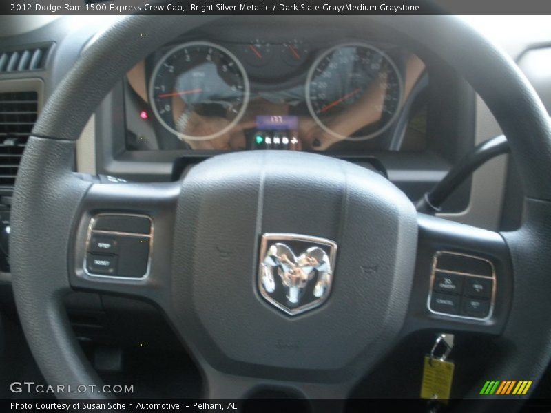 Bright Silver Metallic / Dark Slate Gray/Medium Graystone 2012 Dodge Ram 1500 Express Crew Cab
