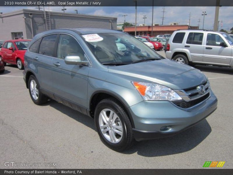 Opal Sage Metallic / Ivory 2010 Honda CR-V EX-L AWD