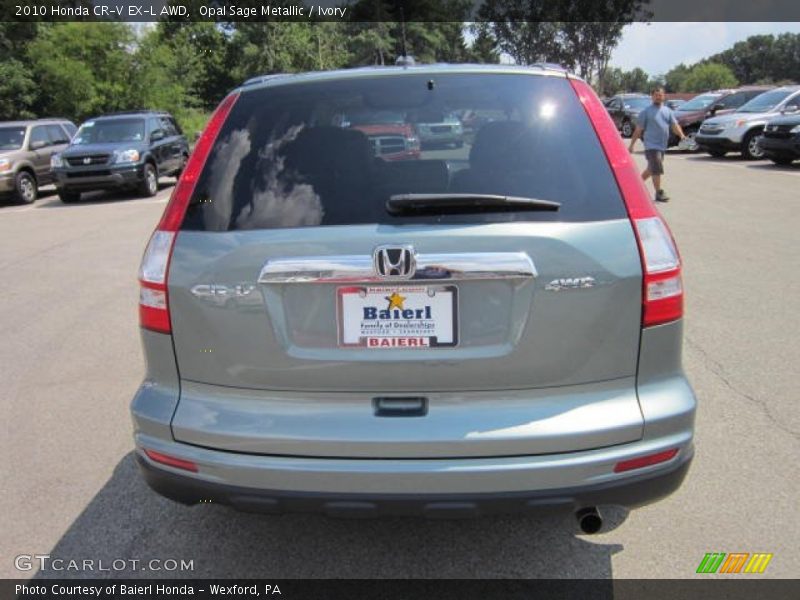 Opal Sage Metallic / Ivory 2010 Honda CR-V EX-L AWD