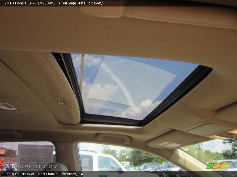 Opal Sage Metallic / Ivory 2010 Honda CR-V EX-L AWD
