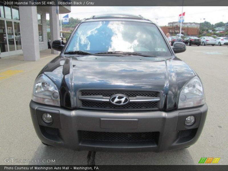 Obsidian Black / Gray 2008 Hyundai Tucson SE 4WD