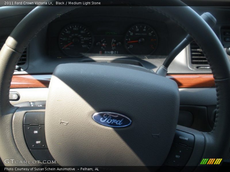 Black / Medium Light Stone 2011 Ford Crown Victoria LX