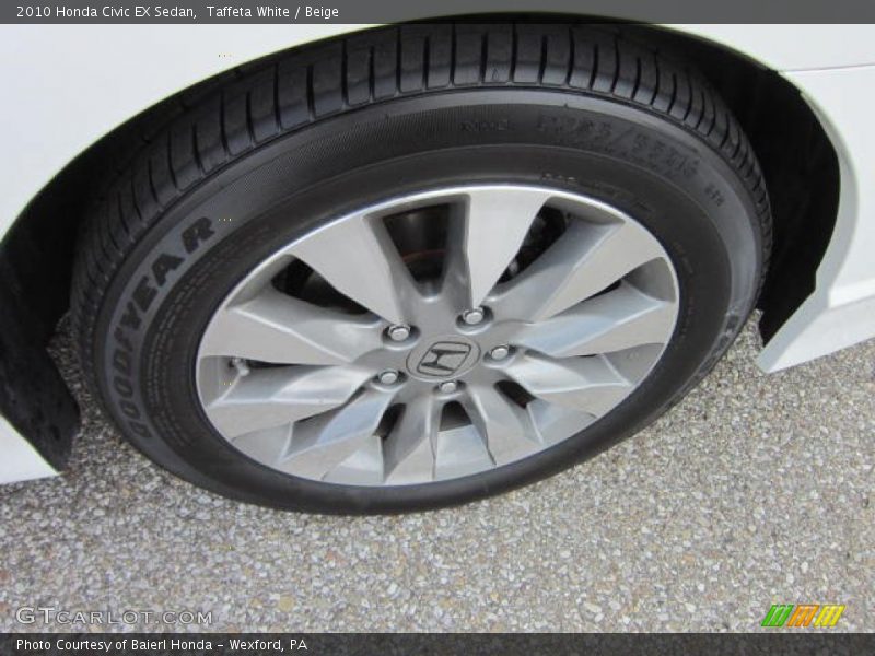 Taffeta White / Beige 2010 Honda Civic EX Sedan