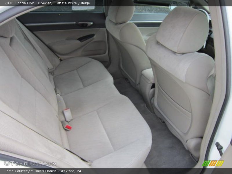 Taffeta White / Beige 2010 Honda Civic EX Sedan