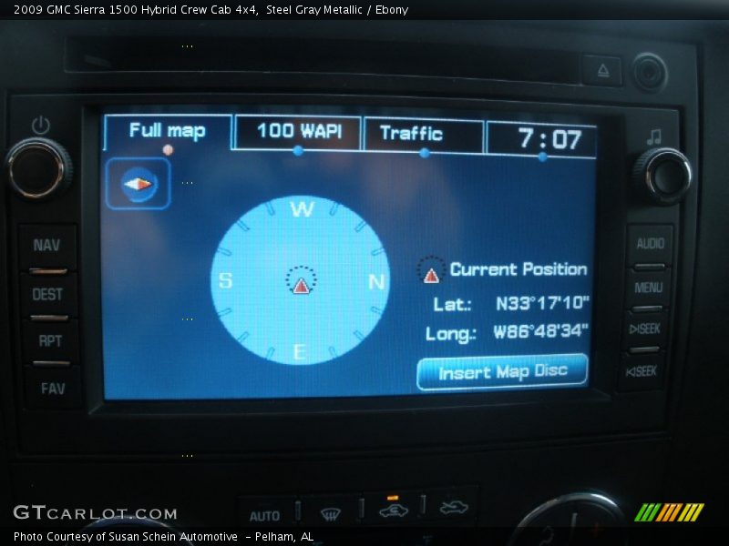 Navigation of 2009 Sierra 1500 Hybrid Crew Cab 4x4