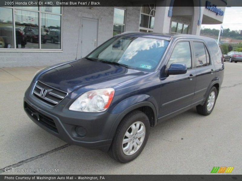 Eternal Blue Pearl / Black 2005 Honda CR-V EX 4WD