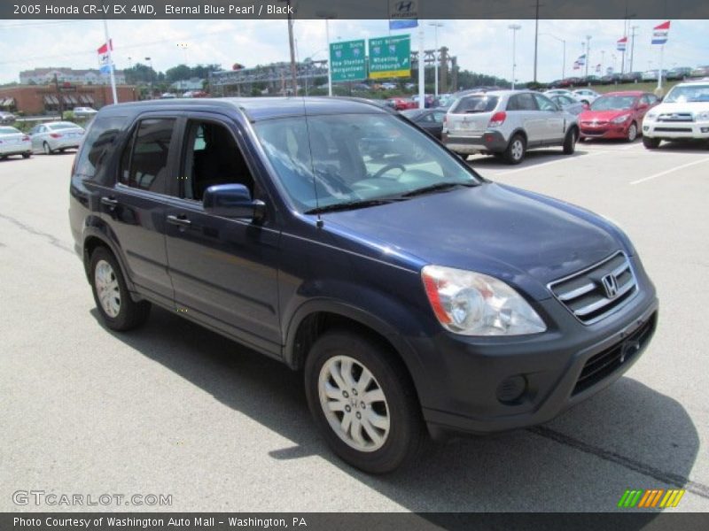 Eternal Blue Pearl / Black 2005 Honda CR-V EX 4WD