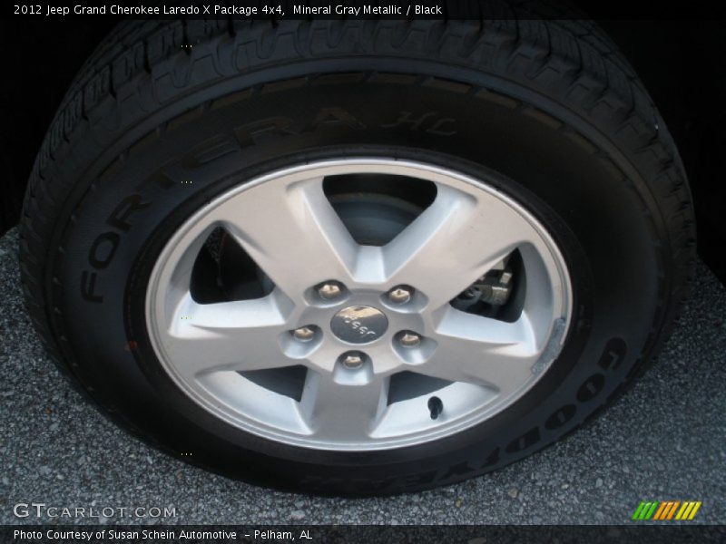 Mineral Gray Metallic / Black 2012 Jeep Grand Cherokee Laredo X Package 4x4