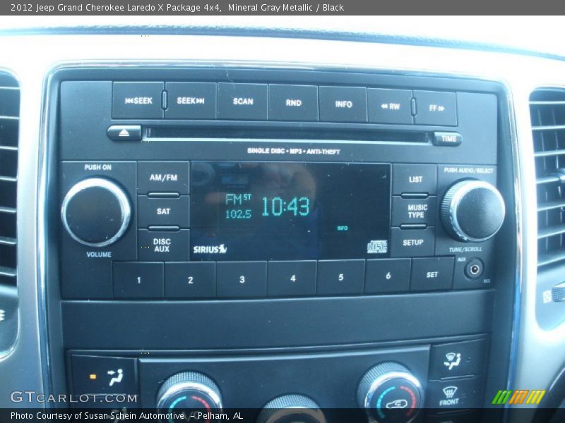 Mineral Gray Metallic / Black 2012 Jeep Grand Cherokee Laredo X Package 4x4