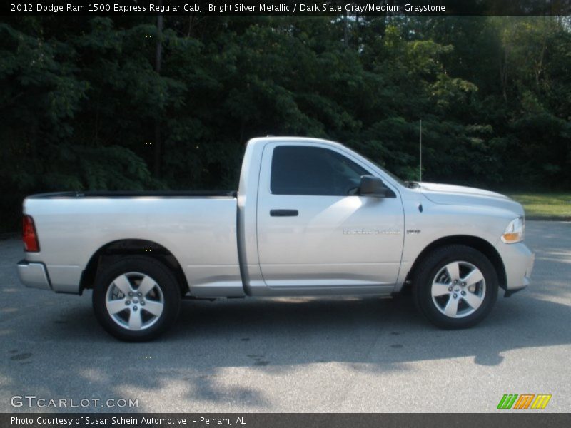 Bright Silver Metallic / Dark Slate Gray/Medium Graystone 2012 Dodge Ram 1500 Express Regular Cab