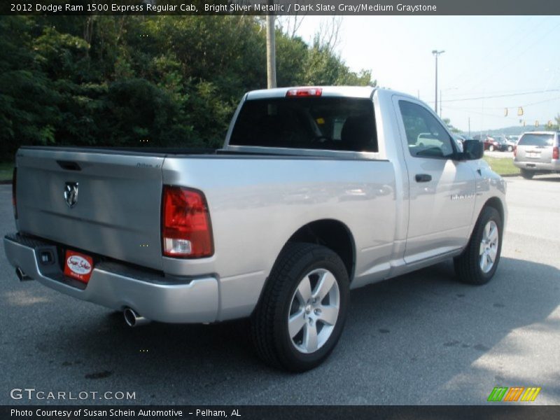 Bright Silver Metallic / Dark Slate Gray/Medium Graystone 2012 Dodge Ram 1500 Express Regular Cab