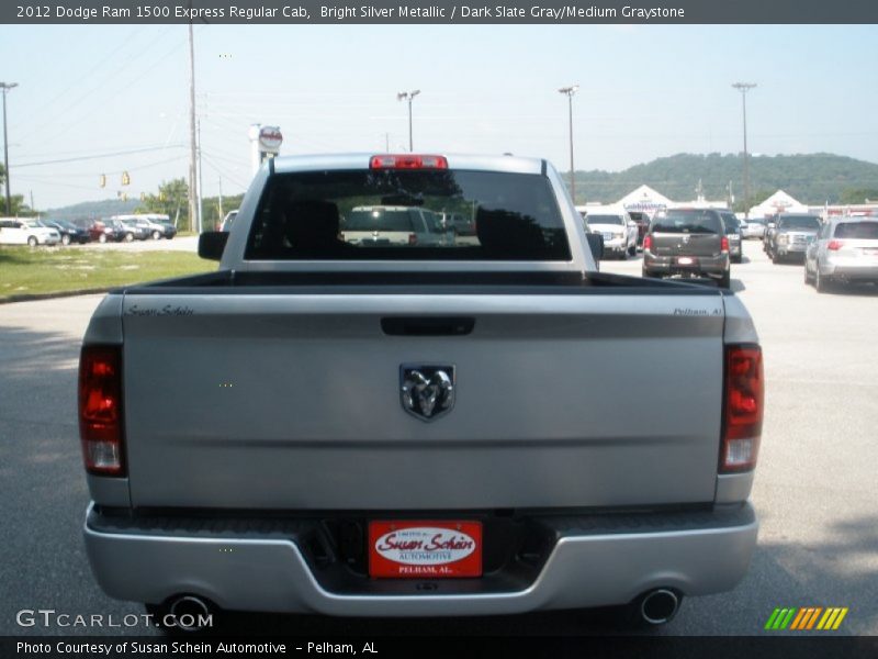 Bright Silver Metallic / Dark Slate Gray/Medium Graystone 2012 Dodge Ram 1500 Express Regular Cab