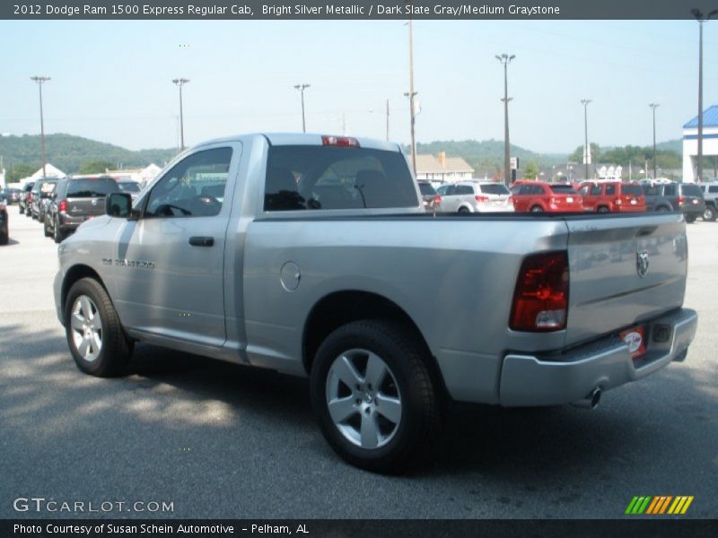Bright Silver Metallic / Dark Slate Gray/Medium Graystone 2012 Dodge Ram 1500 Express Regular Cab
